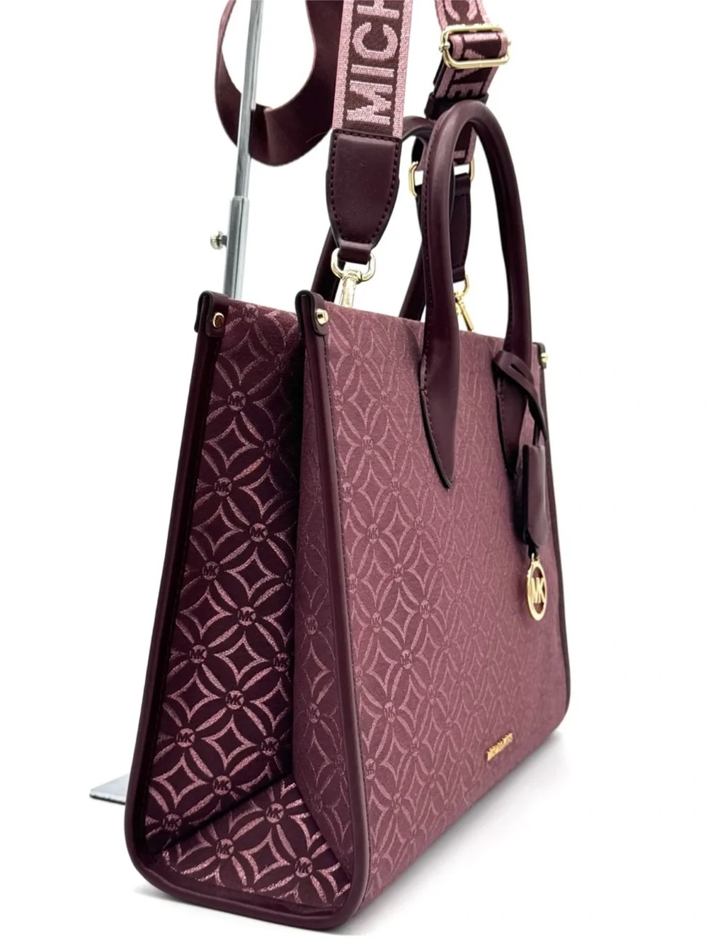 Michael Kors Medium Mirella Tote Bag Ox Blood Multi